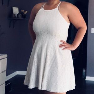 Missimo Brand Creme Lace overlay dress